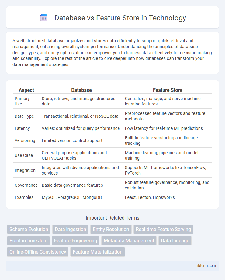 Feature Store vs Database in Technology - What is The Difference?