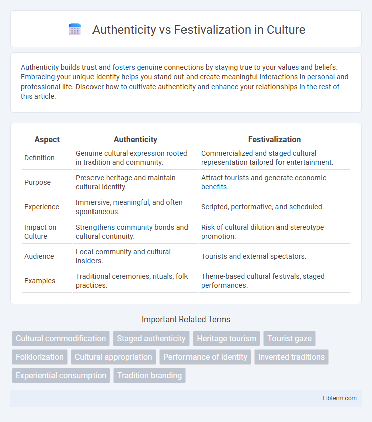 Festivalization vs Authenticity in Culture - What is The Difference?