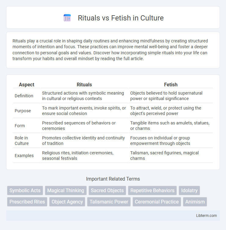 Fetish vs Rituals in Culture - What is The Difference?