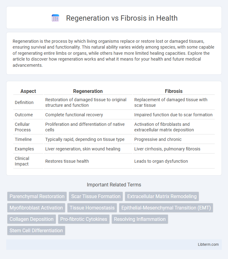 Fibrosis vs Regeneration in Health - What is The Difference?