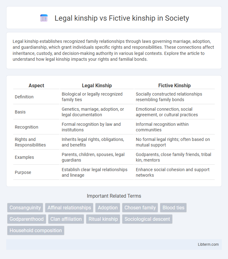 Fictive kinship vs Legal kinship in Society - What is The Difference?