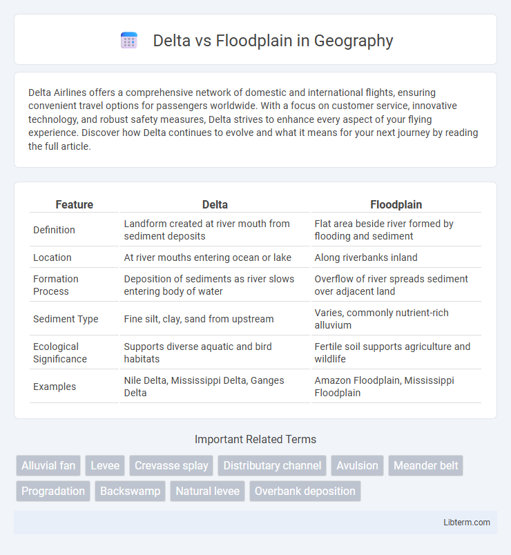 Floodplain vs Delta in Geography - What is The Difference?