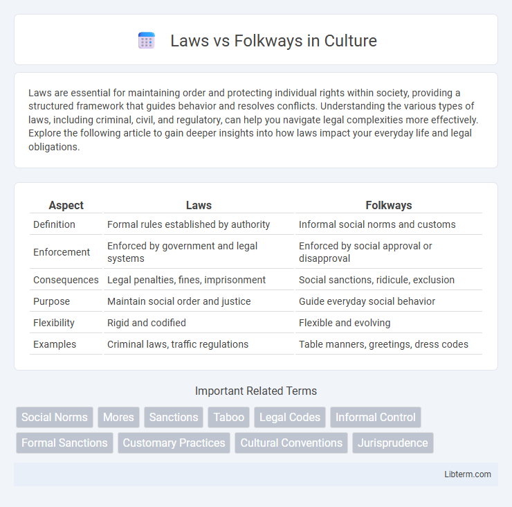 Folkways vs Laws in Culture - What is The Difference?