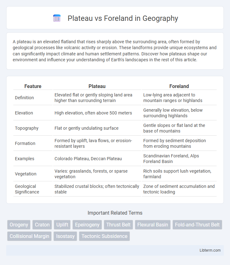 Foreland vs Plateau in Geography - What is The Difference?