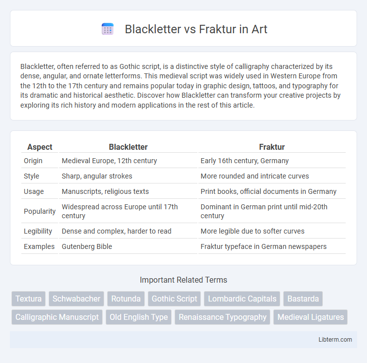 Fraktur vs Blackletter in Art - What is The Difference?