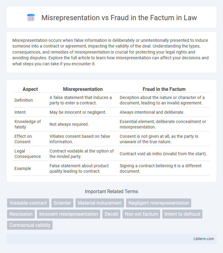 Fraud in the Factum vs Misrepresentation in Law - What is The Difference?