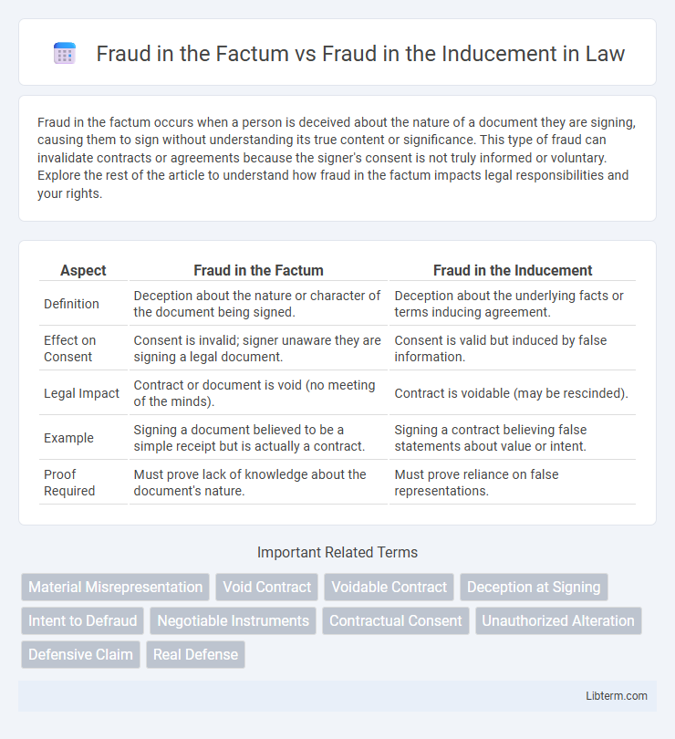 Fraud in the Inducement vs Fraud in the Factum in Law - What is The Difference?