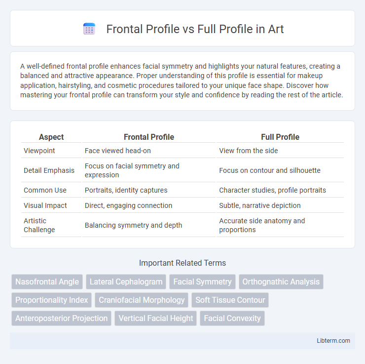 Full Profile vs Frontal Profile in Art - What is The Difference?
