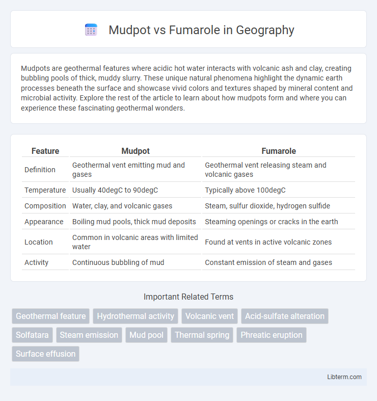 Fumarole vs Mudpot in Geography - What is The Difference?