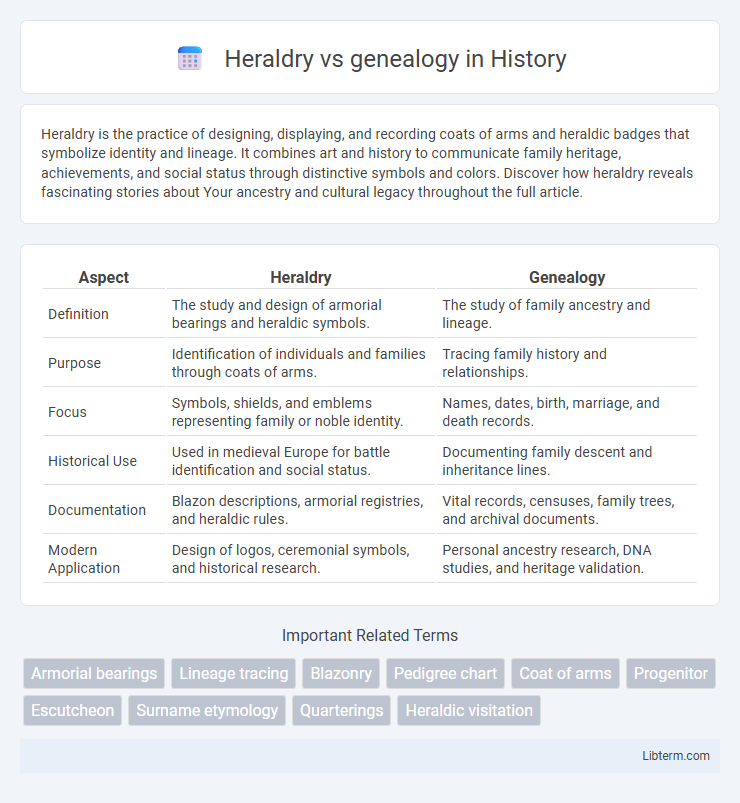 genealogy vs Heraldry in History - What is The Difference?