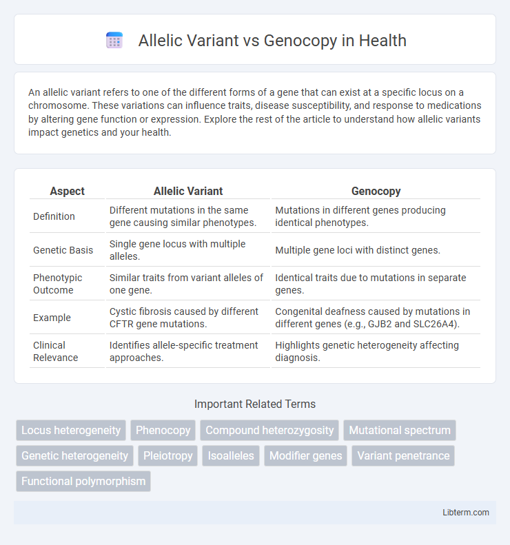 Genocopy vs Allelic Variant in Health - What is The Difference?