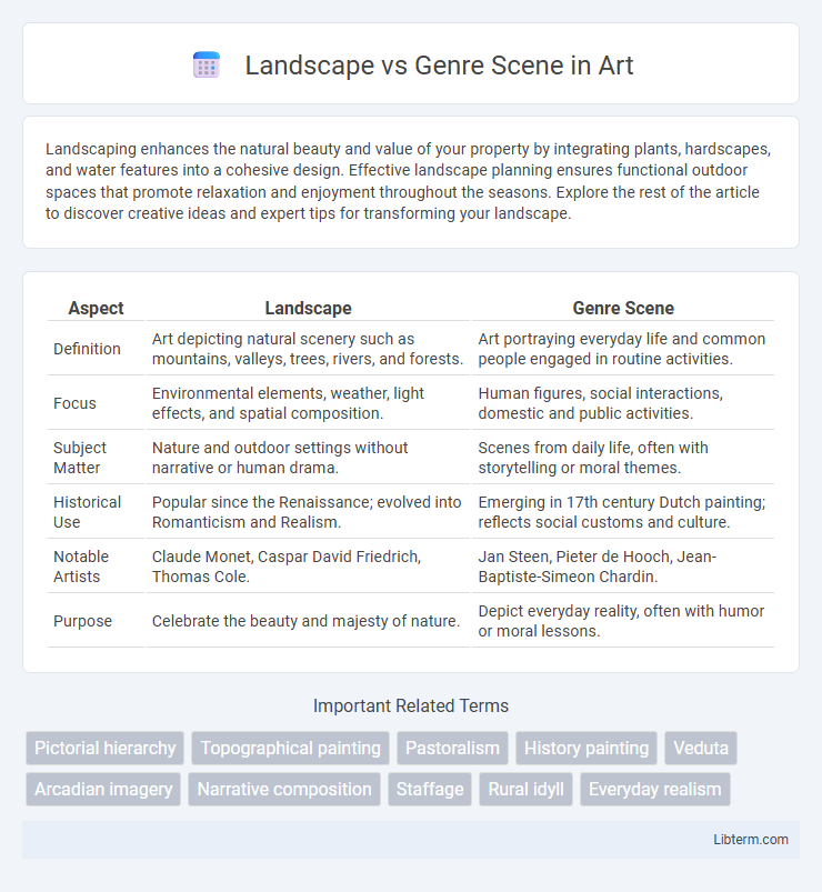 Genre Scene vs Landscape in Art - What is The Difference?