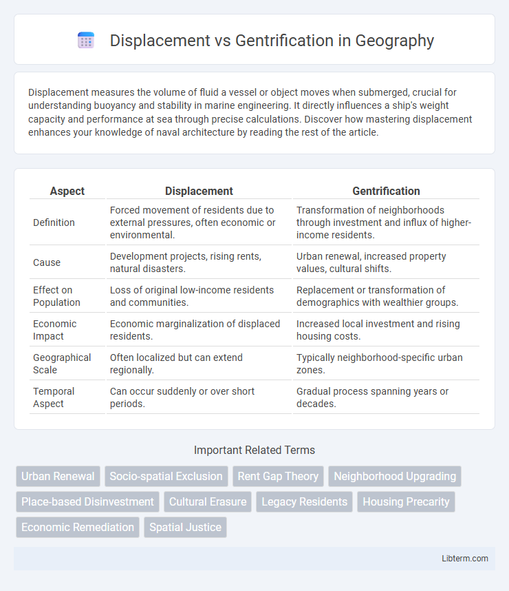 Gentrification vs Displacement in Geography - What is The Difference?