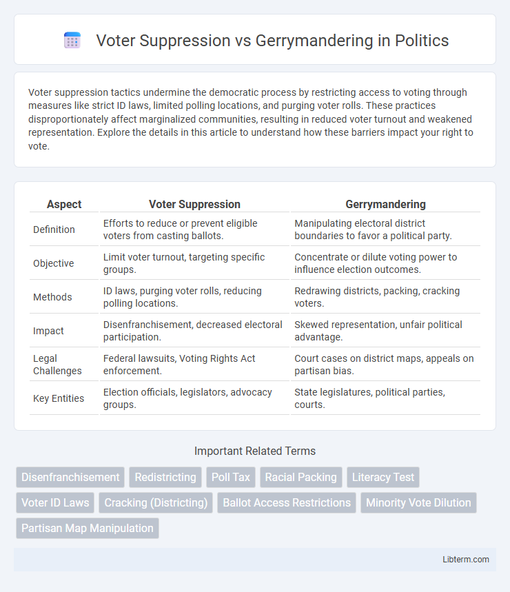 Gerrymandering vs Voter Suppression in Politics - What is The Difference?