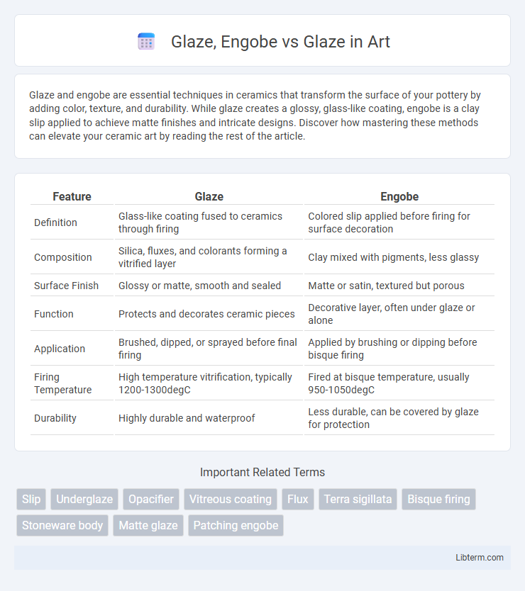 Glaze vs Glaze, Engobe in Art - What is The Difference?