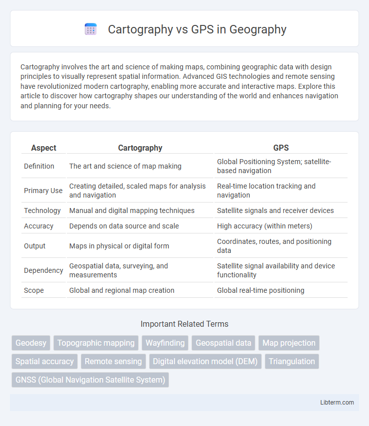 GPS vs Cartography in Geography - What is The Difference?