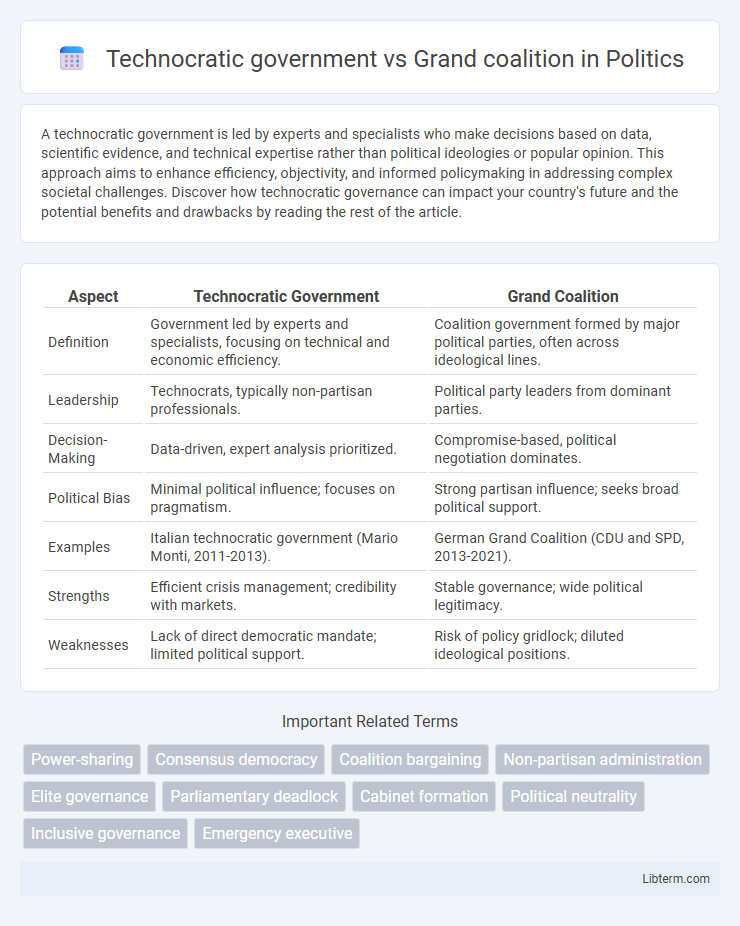Grand coalition vs Technocratic government in Politics - What is The Difference?