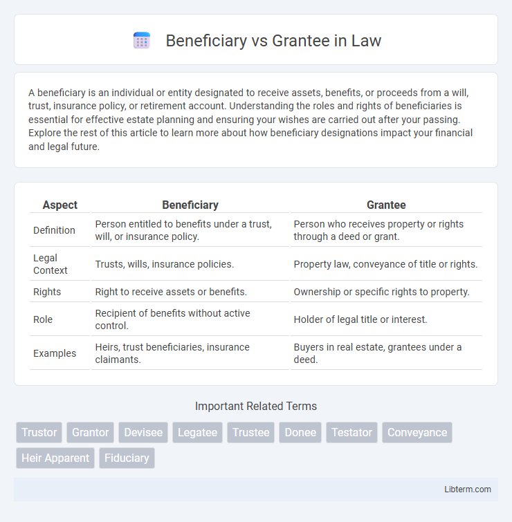 Grantee vs Beneficiary in Law - What is The Difference?