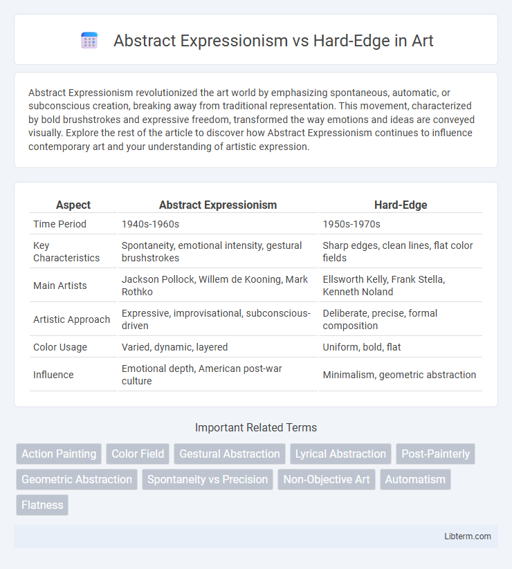 Hard-Edge vs Abstract Expressionism in Art - What is The Difference?