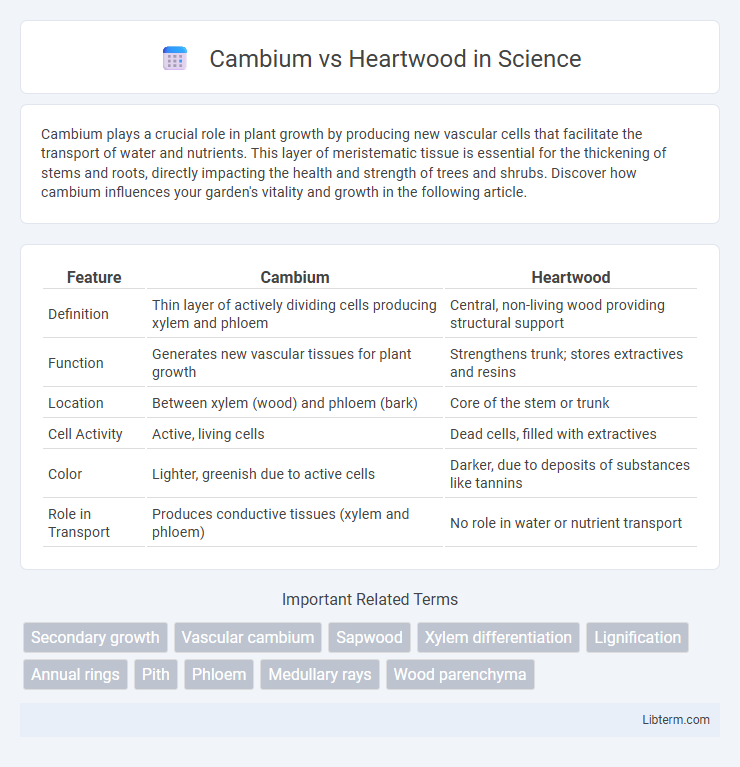 Heartwood vs Cambium in Science - What is The Difference?