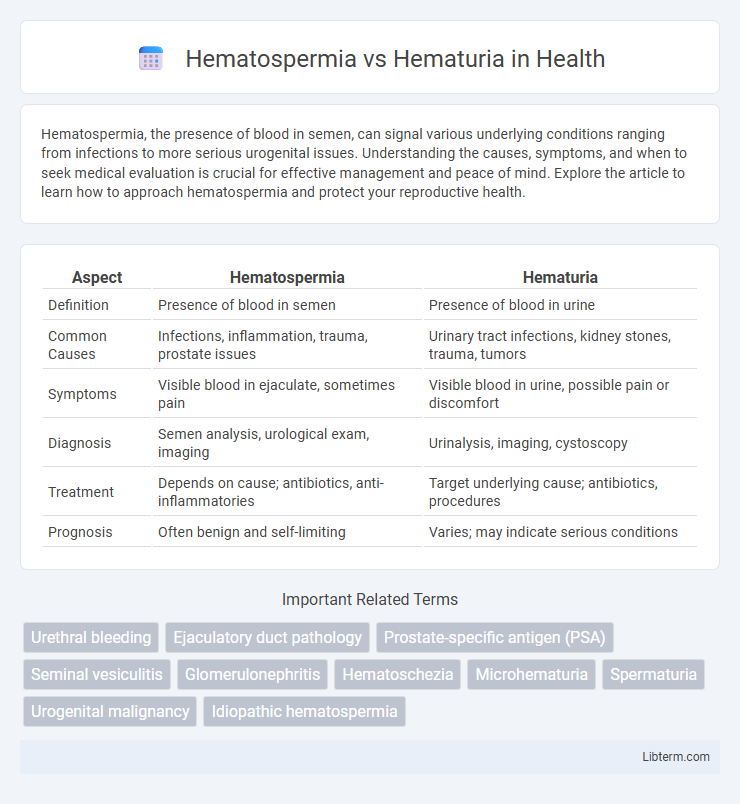 Hematuria vs Hematospermia in Health - What is The Difference?
