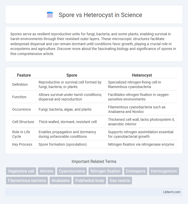 Heterocyst vs Spore in Science - What is The Difference?