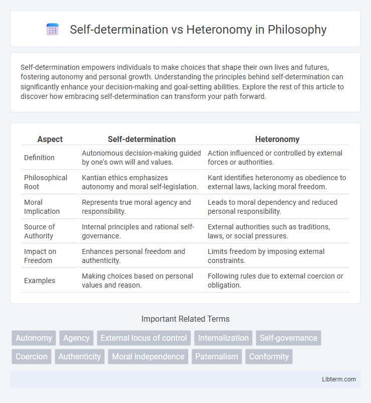 Heteronomy vs Self-determination in Philosophy - What is The Difference?