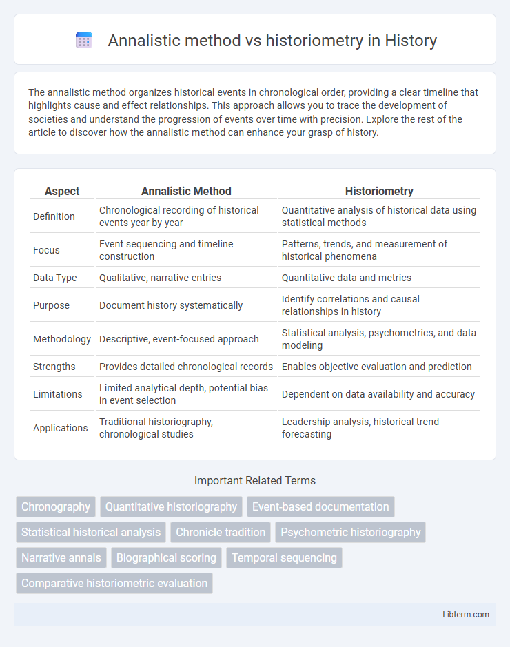 historiometry vs Annalistic method in History - What is The Difference?