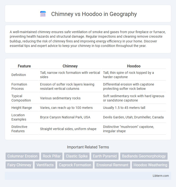 Hoodoo vs Chimney in Geography - What is The Difference?