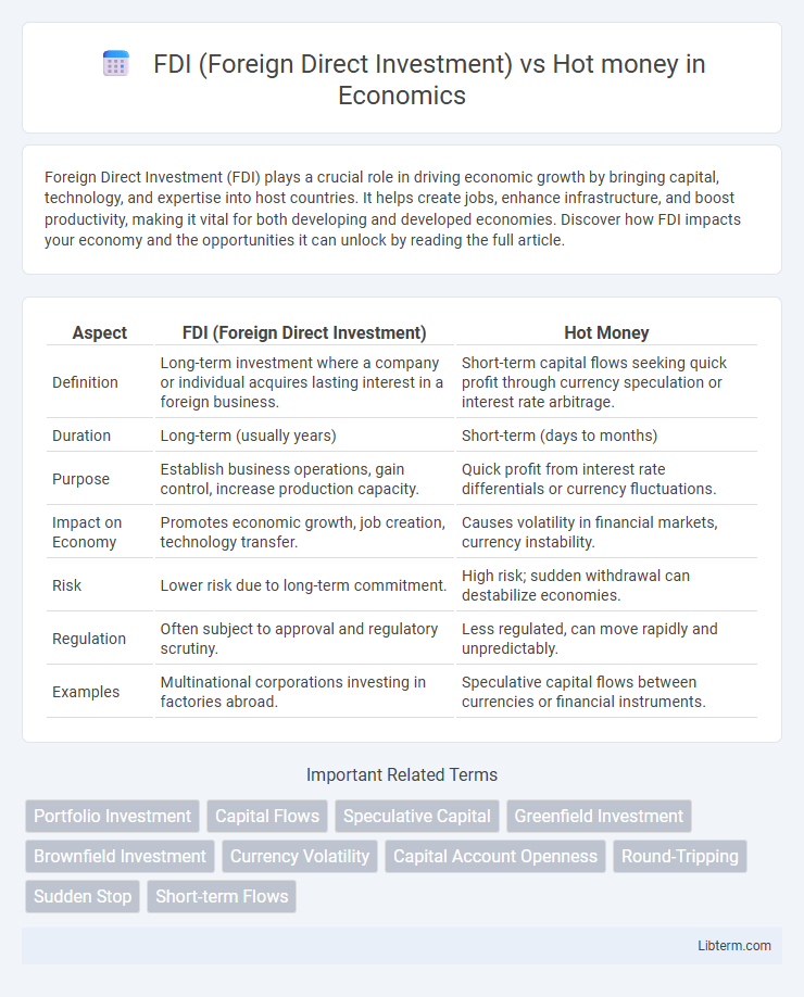 Hot money vs FDI (Foreign Direct Investment) in Economics - What is The Difference?