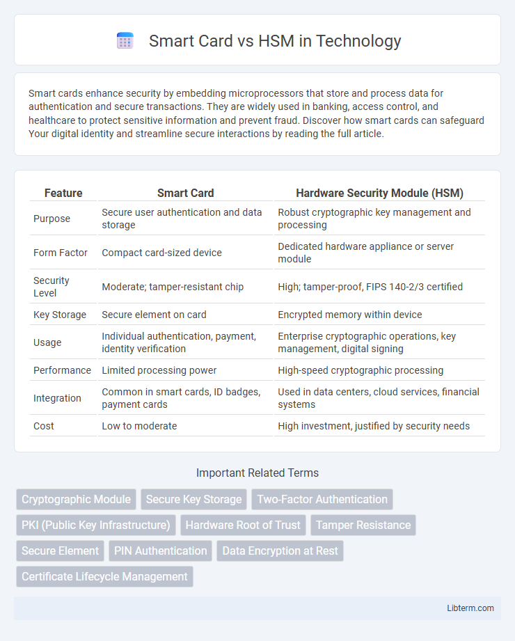 HSM vs Smart Card in Technology - What is The Difference?