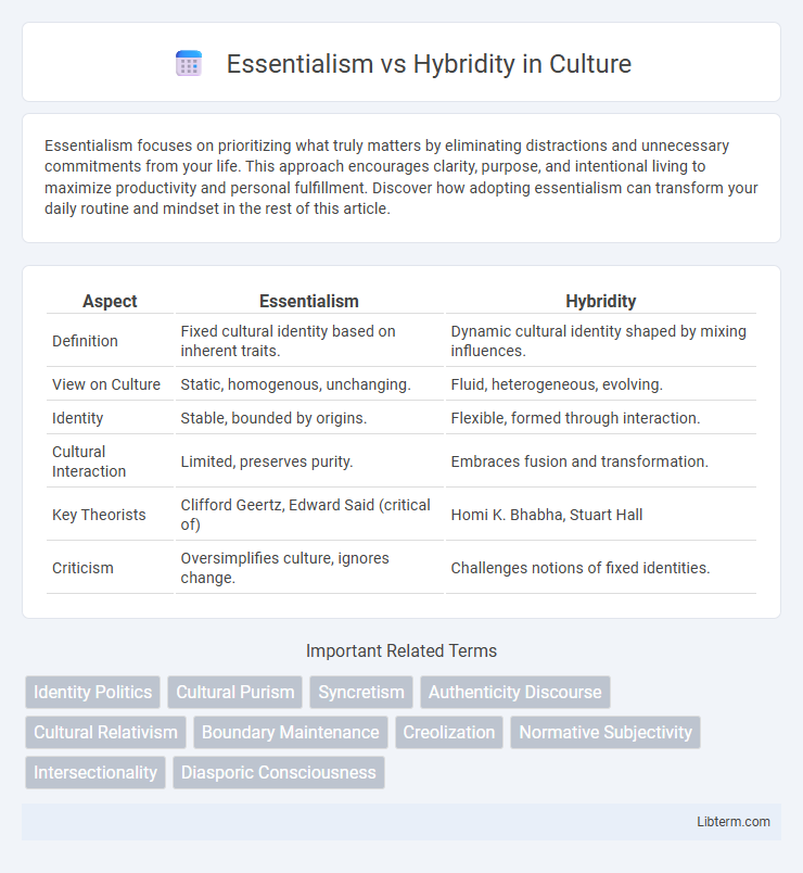 Hybridity vs Essentialism in Culture - What is The Difference?