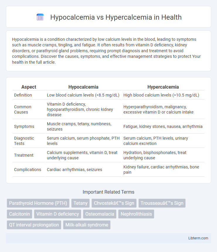 Hypercalcemia vs Hypocalcemia in Health - What is The Difference?