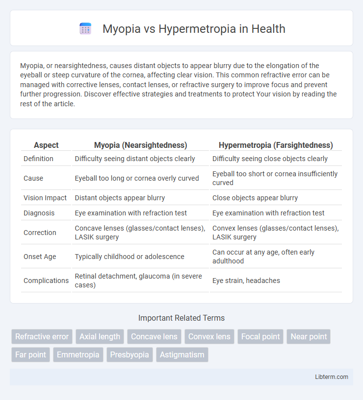 Hypermetropia vs Myopia in Health - What is The Difference?