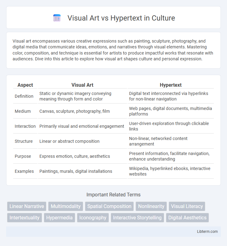 Hypertext vs Visual Art in Culture - What is The Difference?