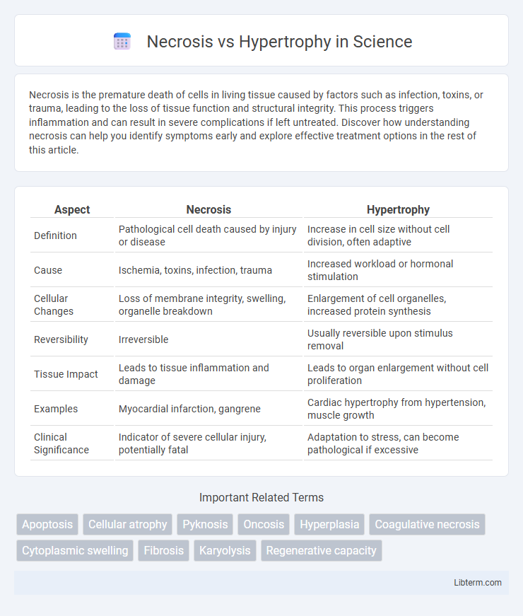 Hypertrophy vs Necrosis in Science - What is The Difference?