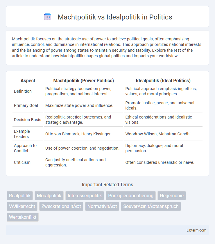 Idealpolitik vs Machtpolitik in Politics - What is The Difference?