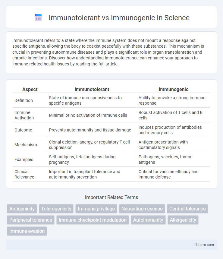 Immunogenic vs Immunotolerant in Science - What is The Difference?