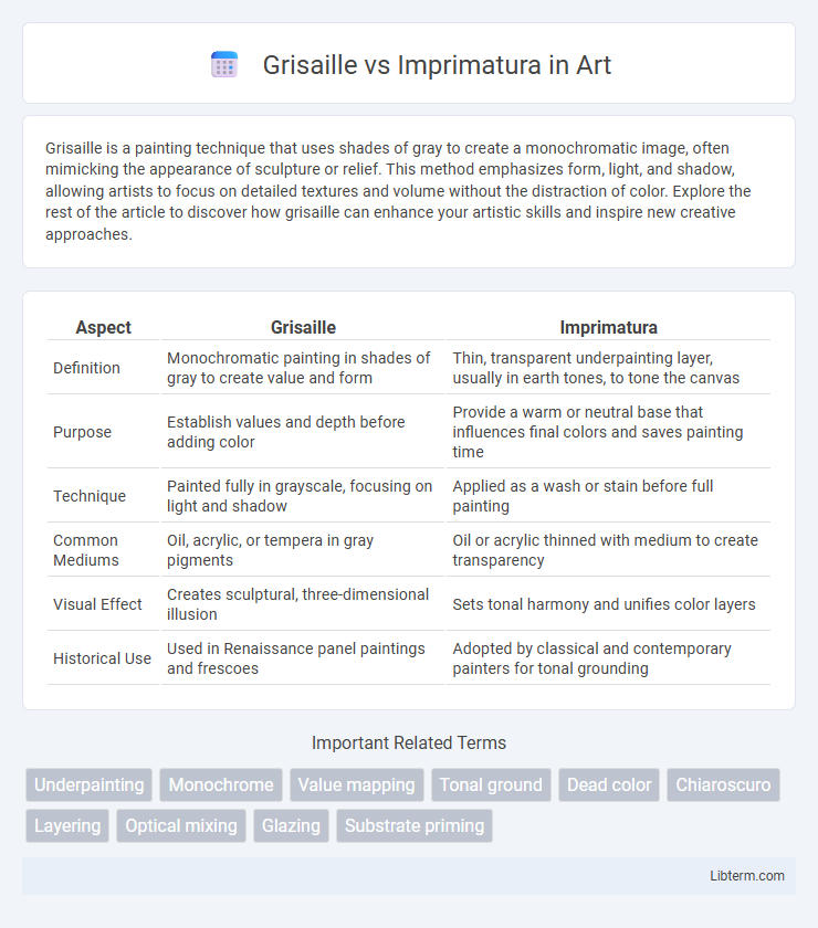 Imprimatura vs Grisaille in Art - What is The Difference?