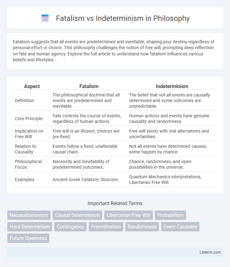 Indeterminism vs Fatalism in Philosophy - What is The Difference?