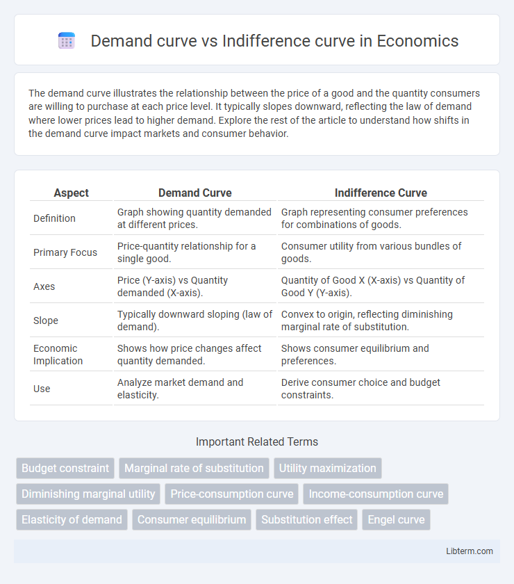 Indifference curve vs Demand curve in Economics - What is The Difference?
