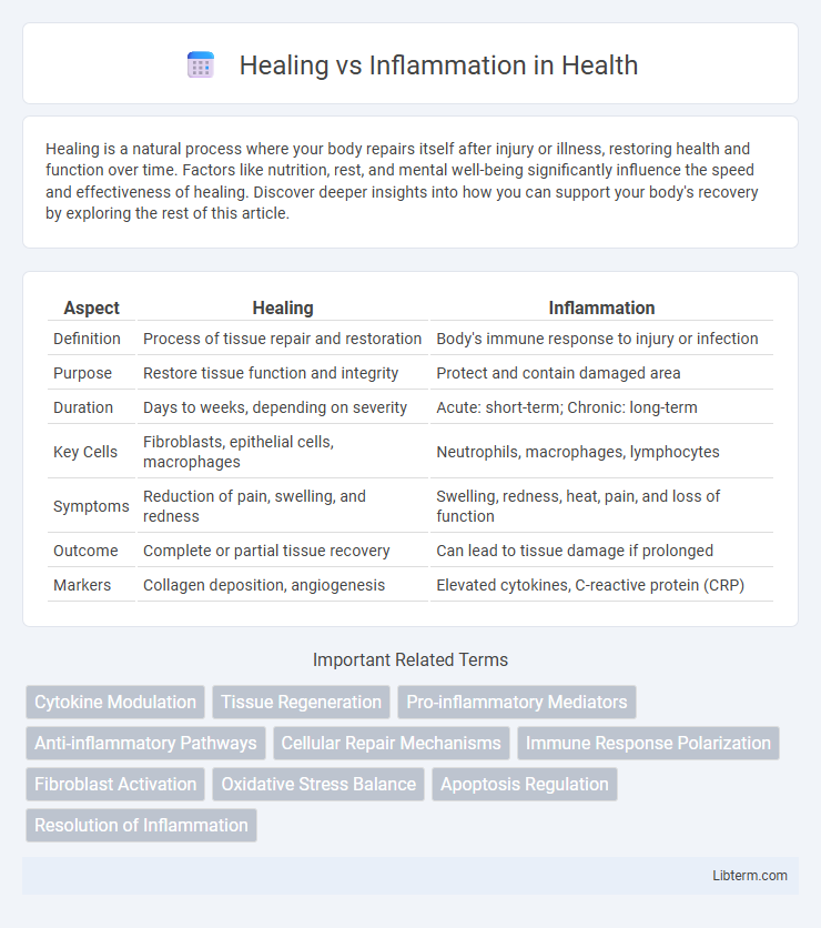 Inflammation vs Healing in Health - What is The Difference?