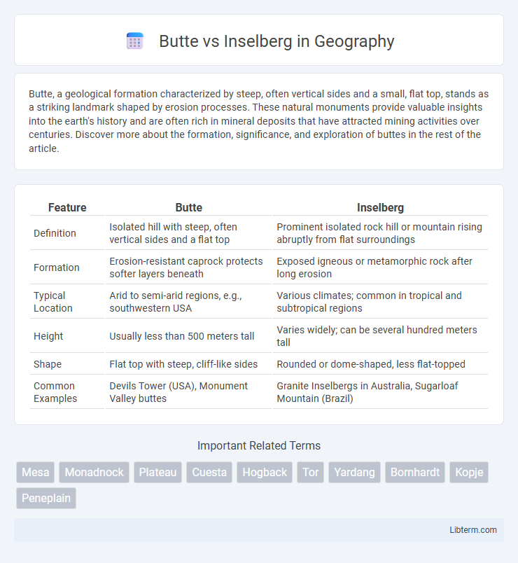 Inselberg vs Butte in Geography - What is The Difference?