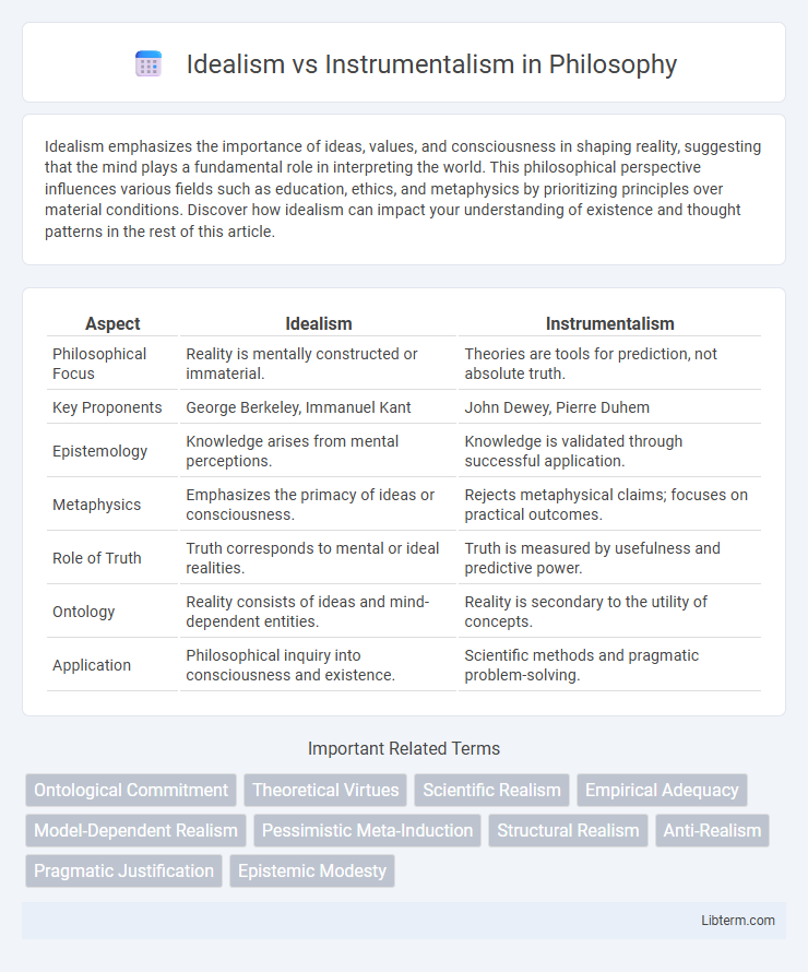 Instrumentalism vs Idealism in Philosophy - What is The Difference?