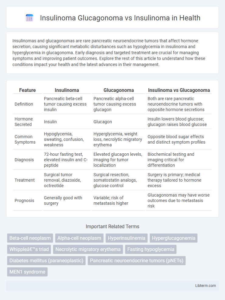 Insulinoma vs Insulinoma Glucagonoma in Health - What is The Difference?
