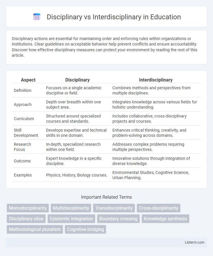 Interdisciplinary vs Disciplinary in Education - What is The Difference?