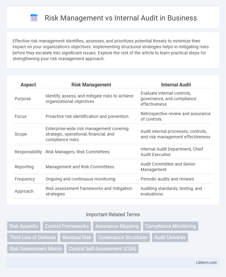 Internal Audit vs Risk Management in Business - What is The Difference?