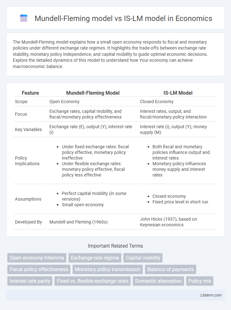 IS-LM model vs Mundell-Fleming model in Economics - What is The Difference?