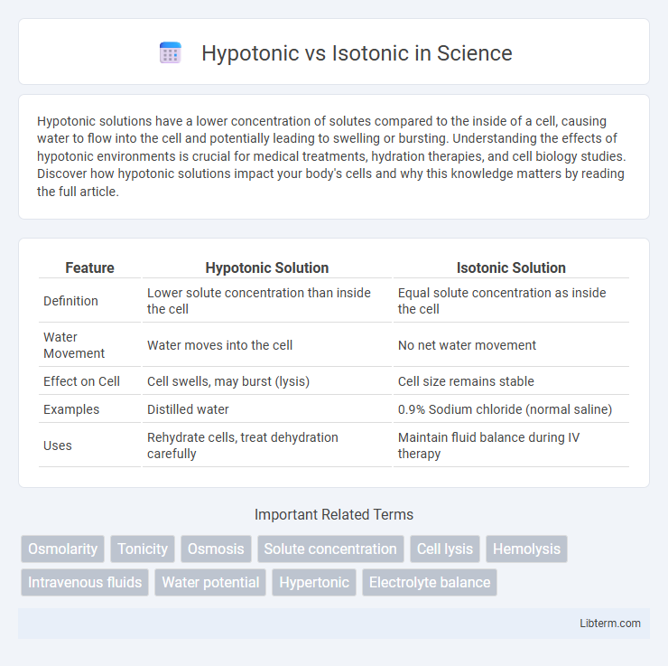Isotonic vs Hypotonic in Science - What is The Difference?