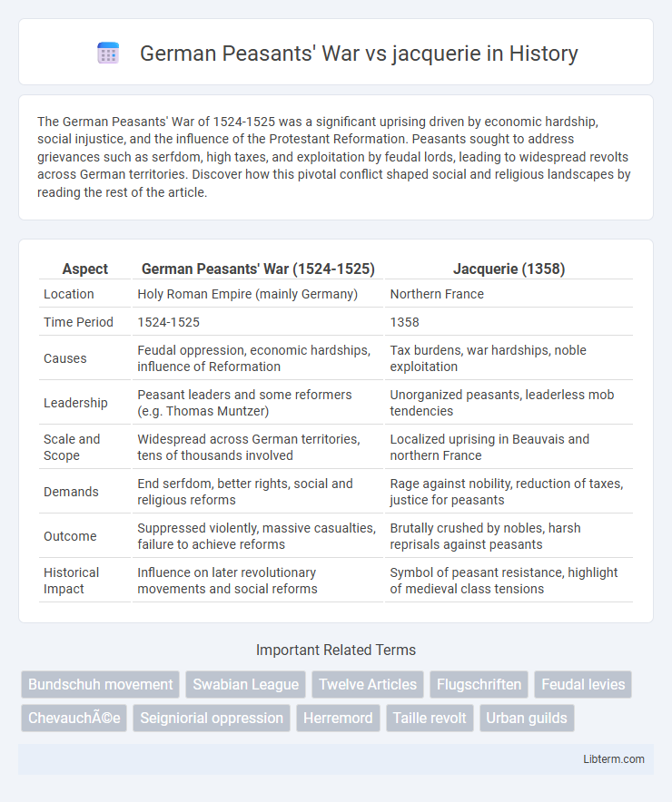 jacquerie vs German Peasants' War in History - What is The Difference?